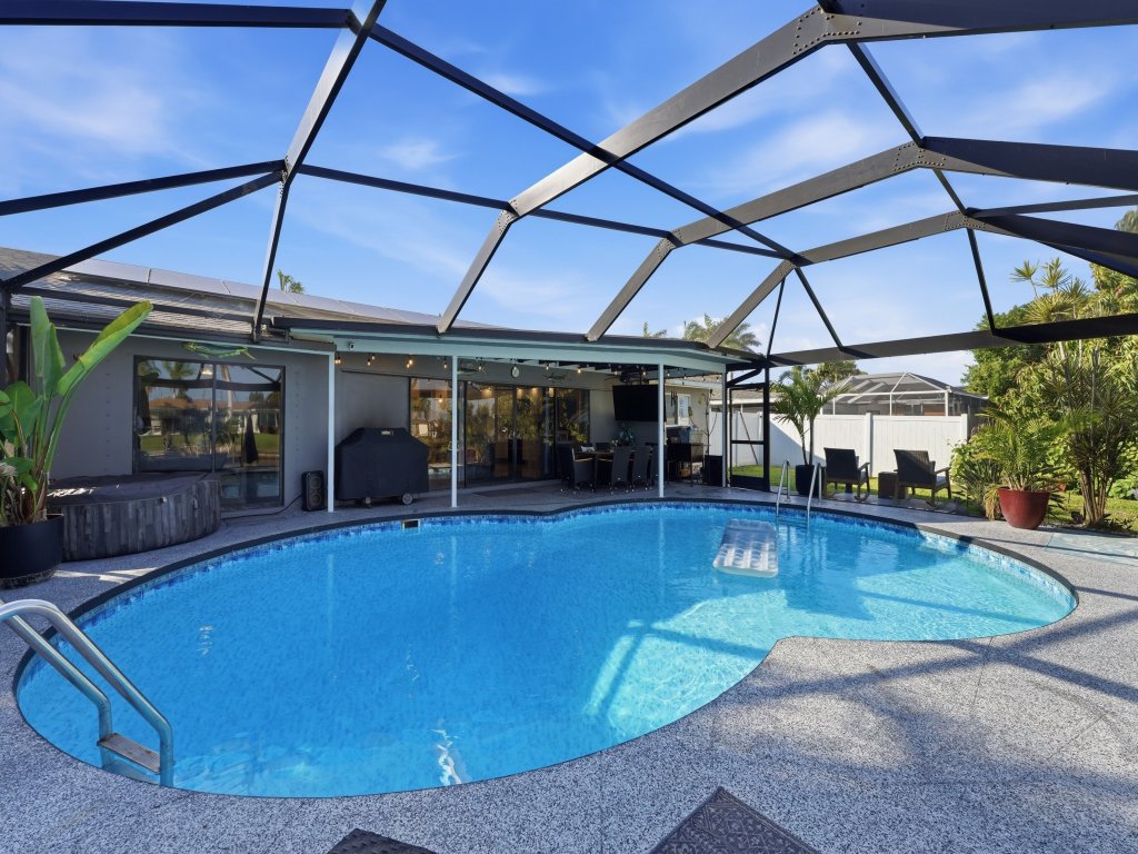 Waterfront Luxury Micro Resort Heated Salt Pool Vacation Rental in Cape Coral - RedAwning